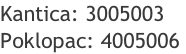 Kantica: 3005003 Poklopac: 4005006