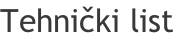 Tehnički list
